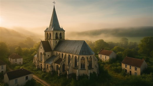 Why this 500-year-old church was left behind – art still intact