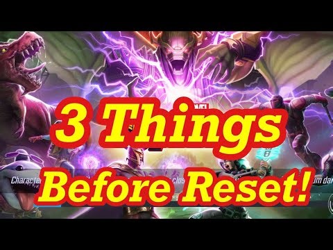 3 THINGS BEFORE RESET TODAY | CURRENT EVENTS AND NEXT, PROMO CODES & DATAMINES | Marvel Strike Force