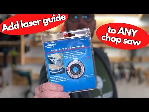 Chop Saw Laser Guide | Miter Saw Laser Guide | Oshlun Laser Washer on the Bosch GCM12SD