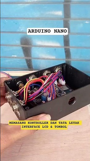 Installation of Arduino Nano controller box and its buttons #arduinoproject #pcb #electronic