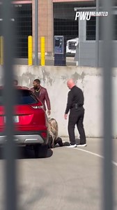 Another angle of Charlotte Flair attacking Tiffany Stratton in the parking lot before #Smackdown | Pro Wrestling Unlimited