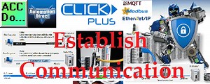 Click Plus Establish Communication | ACC Automation: PLC & Industrial Control Learning