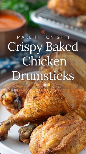 Christine Pittman, M.A. on Instagram: "Crispiest Baked Chicken Drumsticks - Dinner Tonight! The full recipe is below, or comment 👉 “recipe” and I’ll DM it to you. Ingredients: 1 Tbsp. baking powder 1 tsp. salt 1/2 tsp. pepper 1/2 tsp. paprika 1/2 tsp. garlic powder 3 lbs. skin-on chicken drumsticks (about 8) Instructions: Preheat oven to 250°F. Line a baking sheet with foil and top it with an oven-safe rack. Spray the rack with cooking spray. In a large bowl mix together the baking powder, salt