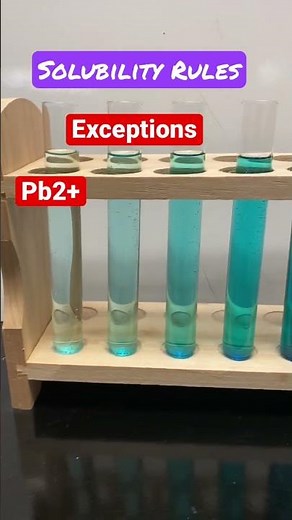 Solubility Rules #chemistry #solubility #solubilityrules