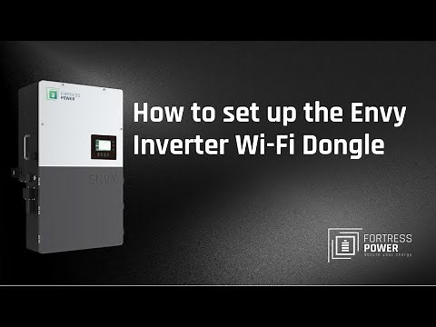 How to set up the Envy Inverter Wi-Fi Dongle