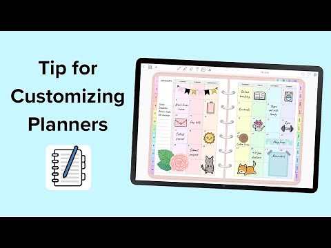 Tip for customizing your planner | Penly app tutorial