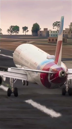 Landing at Porto Santo with an empty A321 🇵🇹 ✈️ #aviation #shorts