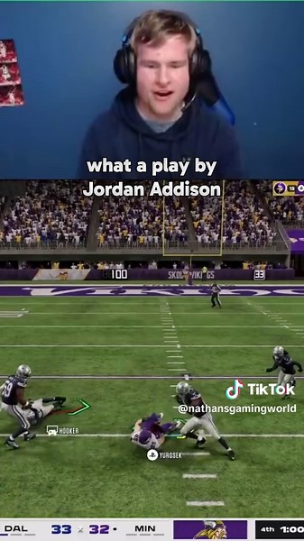 what a play by Jordan Addison #madden26 #madden #gaming #nathansgamingworld #fyp