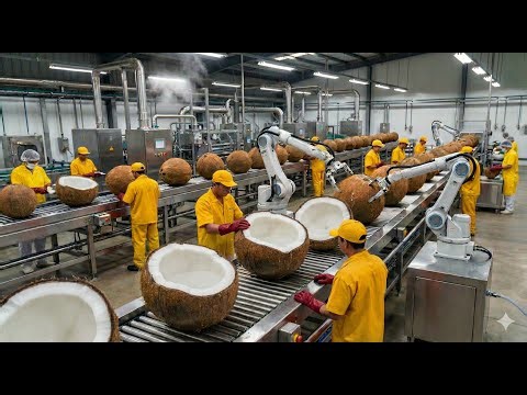 Turning Coconuts Into Millions of Liters of Pure Oil (Inside the Factory Process)