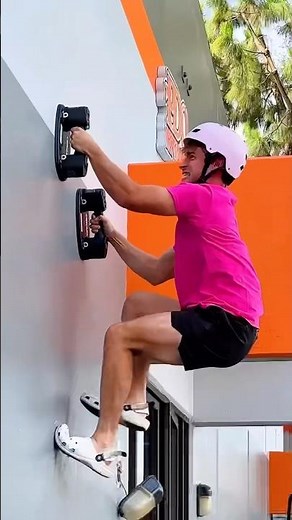 Suction cups vs Building climb! | #shorts