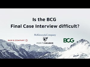 Is the BCG Final Case Interview difficult?