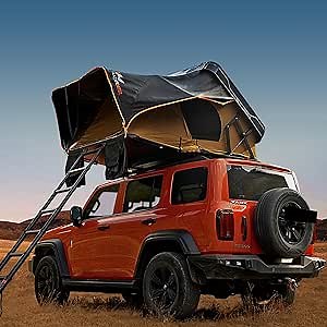 BAMACAR Naturnest Rooftop Tent Hard Shell 2-3 People, Nature Nest Roof Top Tent Hardshell, Roof Rack Car Camping Tents, Quick Setup, 4 Seasons Overland Rooftop Tents for Jeep SUV Pickup Truck Van