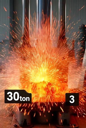 Hydraulic Press vs Fire Ball 🔥💥 | Insane Explosion
