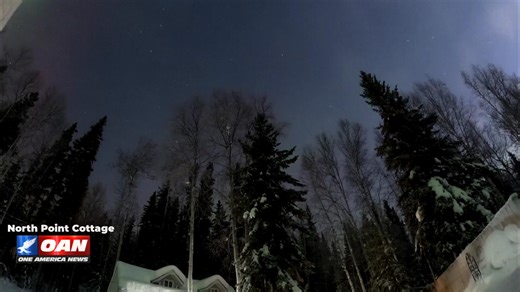 A timelapse video taken in Alaska shows the sky being lit up by an aurora. Watch OAN Live here: https://live.oann.com/home.ktv?utm_source=socials&utm_medium=social media&utm_campaign=fb | One America News Network