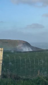31K views · 272 reactions | Storm Darragh pushing the waterfall back up the cliff, outside Ballycastle on the County Antrim coast.  Joanna Gappa | Love Ballymena | Facebook