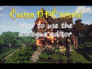 Custom npc tutorial - Dialog editor