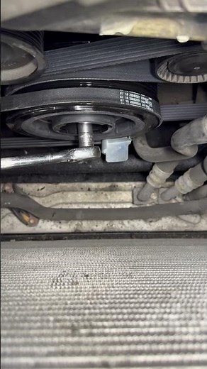 BMW x5 diesel ac belt installation