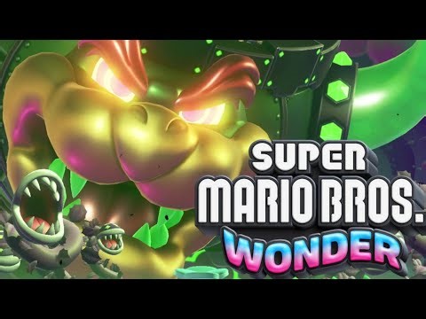 Super Mario Bros. Wonder - Gameplay Walkthrough Part 7 - Bowser Boss Fight! ENDING!