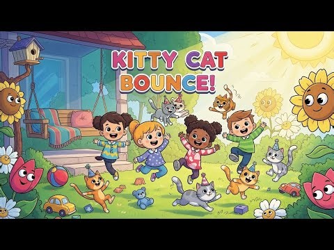 🐱🎵 KITTY CAT BOUNCE! | Fun Kids Song About Cats & Movement | Happy Tale & Tune