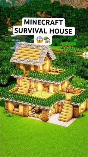 minecraft house tutorial 😱 #minecraft #shorts #minecraftshorts @TechnoGamerzOfficial