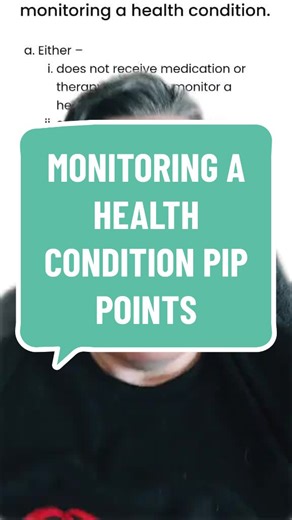 Monitoring Health Condition PIP Points Explained