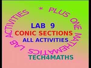 Plus One Maths Lab 9 Conic sections All Activities@ TECH4MATHS