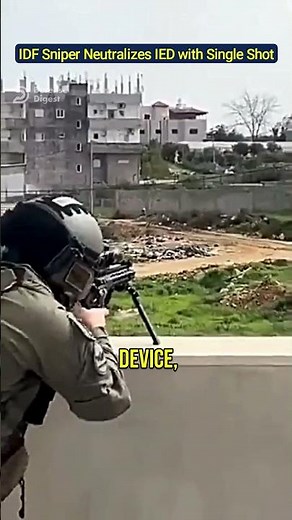IDF Sniper Neutralizes Suspected IED with One Precise Shot!