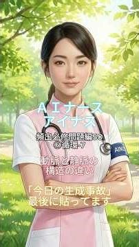 【看護師国家試験】頻出必修問題編50 5月：解剖生理Ⅰ（呼吸・循環・血液・体液 全36問） ⑥循環-7 動脈と静脈の構造の違い