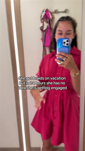 Cute Vacation Braids for a Surprise Proposal