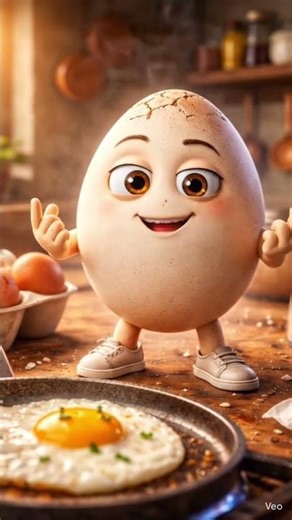 Funny Egg Cooking Story 🍳😂 | Smart Egg Animation Short #shorts