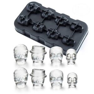 [Hot Item] 3D Silicone Skull Shaped Ice Cube Ball Mold Tray