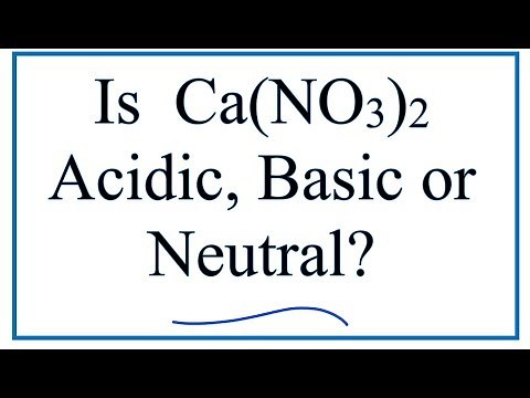 Is Ca(NO3)2 acidic, basic, or neutral (dissolved in water)?