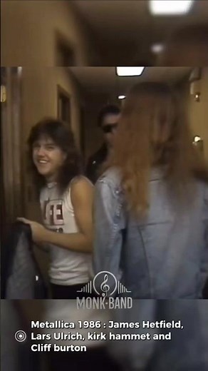 Metallica 1986 with Cliff Burton #monkband #metallica #heavymetal #jameshetfield