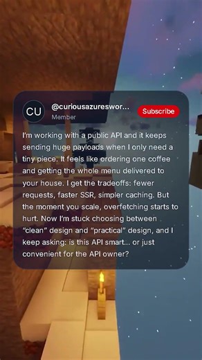 Why do some APIs dump so much data at once?