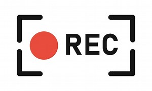 Rec button icon vector record music and video symbol | Premium Vector