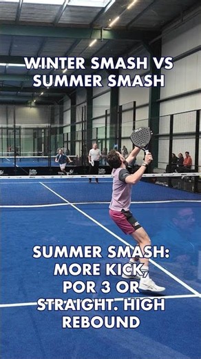 Winter Smash vs Summer Smash. Try this! #padel #padelsmash