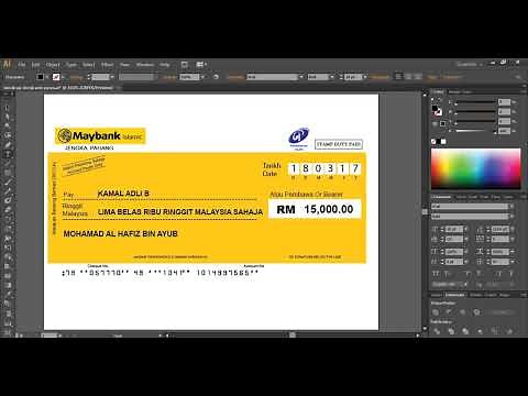 MOCKUP CHEQUE MAYBANK AI