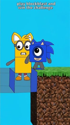 Numberblocks build a crazy bridge #blockblast