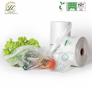 [Hot Item] Customized 100% Plastic Free Biodegradable & Compostable Produce Bag for Fruit Vegetable Bags on Roll