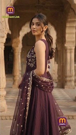 The Outfit 😍✨The Look | Meesho Festive Look #Shorts #Meesho #Anarkali #EthnicWear