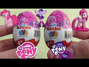 Abrindo Kinder Ovo Surpresa - My Little Pony - Equestria Girls Pinkie Pie - Surprise Eggs MLP