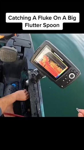 Even the small fluke will go for anything #rhodeisland #flounder #flutterspoon #jigg #fluke | Lakeside Lures