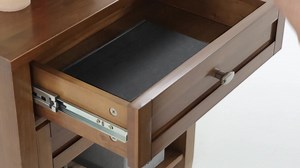 Simpli Home Warm Shaker Light Golden Brown 2-Drawer 24 in. W Nightstand AXCRWSH46-LGB