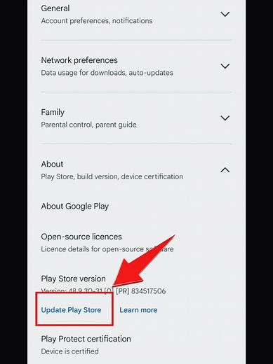 Update Play Store on Android Devices Easily