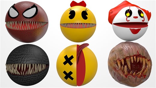 Pacman vs mutant monsters - funny bloopers