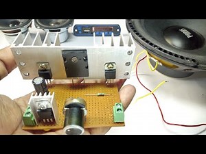 Simple Audio Amplifier Circuit Board Use 2sc5200 Transistor | 2sc5200 Amplifier at home | TTC5200