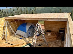 Phase 2 of building our off grid remote cabin in Interior Alaska: walls and loft