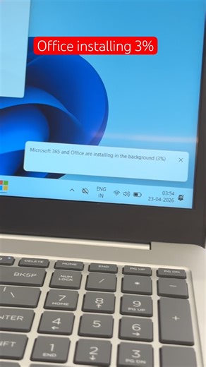 OFFICE INSTALLING ON Hp Laptop 3% || Microsoft || windows || office 2024 || Hp Laptop || #shorts