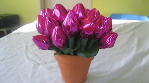 Making Hershey's Kiss Roses