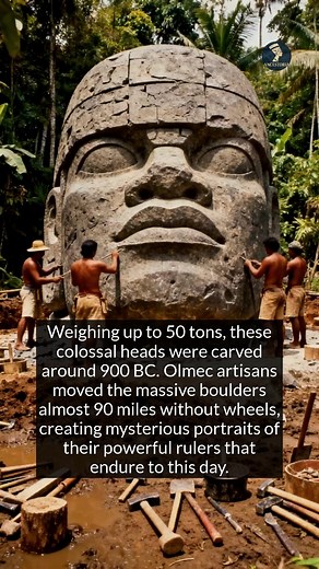26K views · 409 reactions | Giant stone heads from 900 BC hint at a powerful ancient civilization in Mesoamerica. | Ancestoria | Facebook